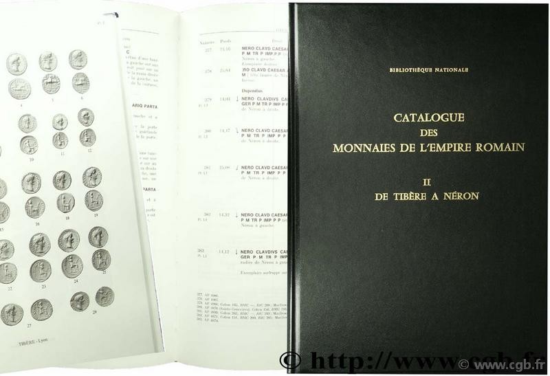 Catalogue des monnaies de l Empire Romain, tome II : de Tibère à Néron
	
 GIARD J.-B.