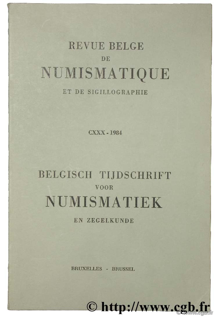 Revue Belge de numismatique et de Sigillographie NASTER P., HACKENS T.