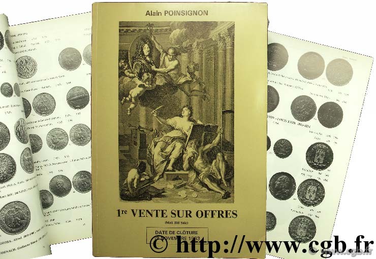France numismatique, 1ère vente sur offres, 19 novembre 1983 POINSIGNON A.