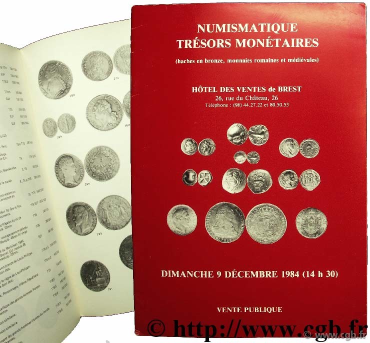 Numismatique - trésors monétaires BARRE G.