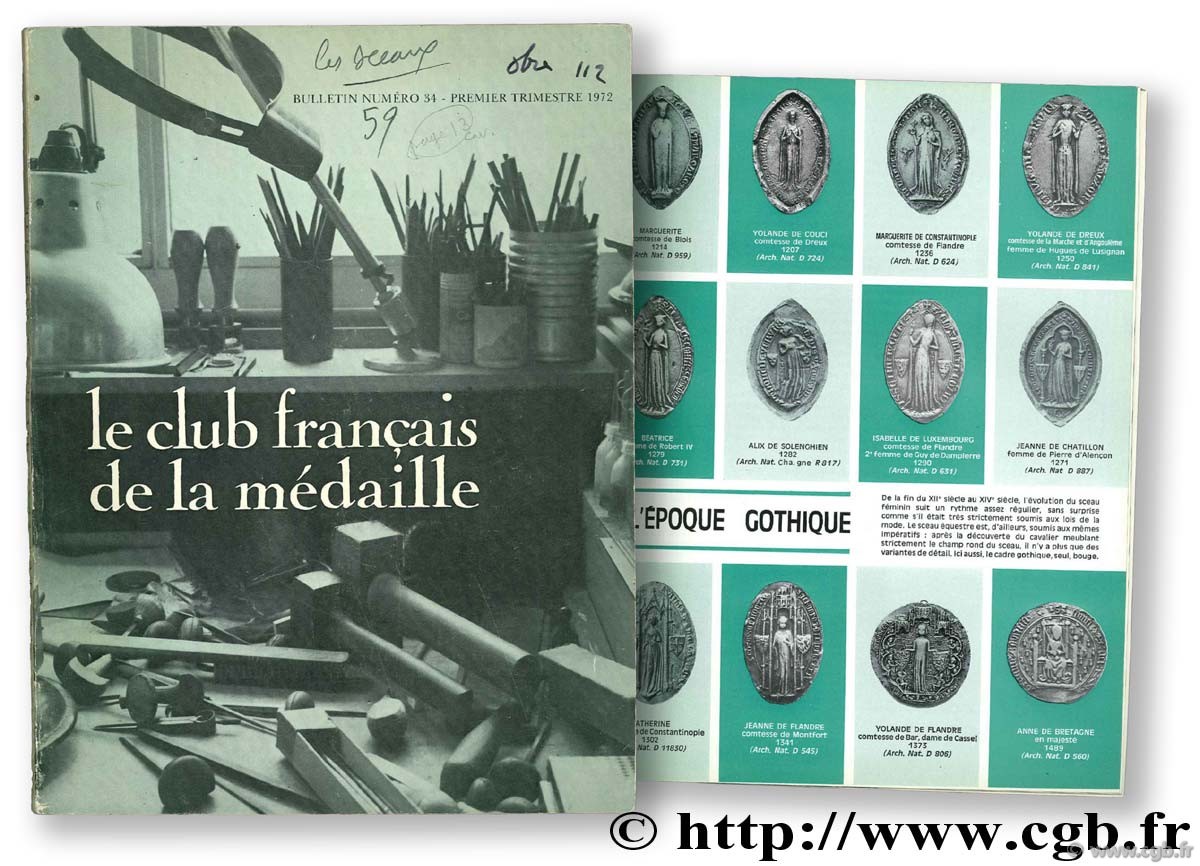 Le club français de la médaille, n°34, 1972 Collectif