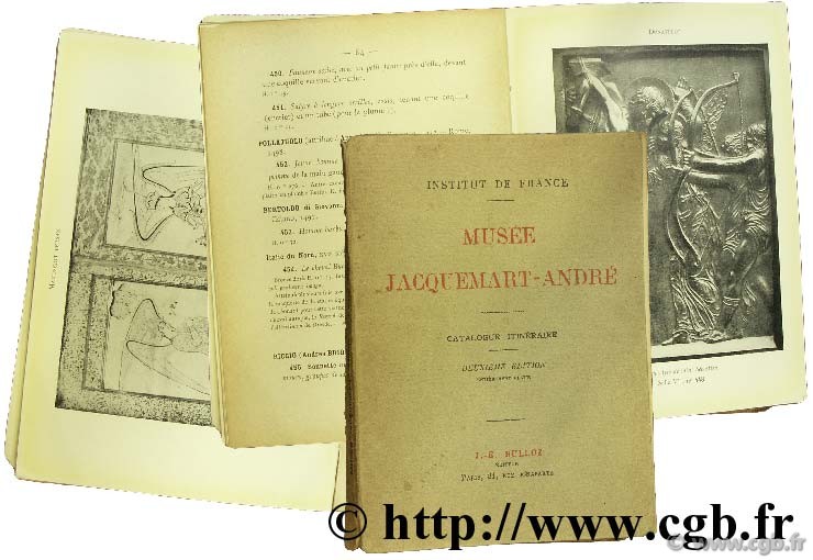 Institut de France - musée Jacqumart-André - catalogue itnéraire 