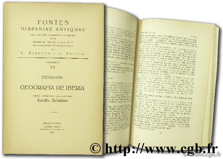 Fontes hispaniae antiquae SCHULTEN A., PERICOT L.