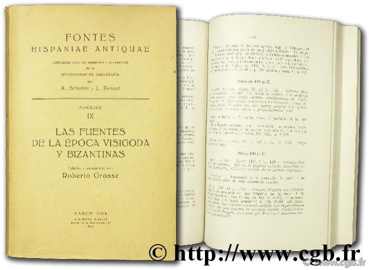 Fontes hispaniae antiquae  PERICOT L., SCHULTEN A.