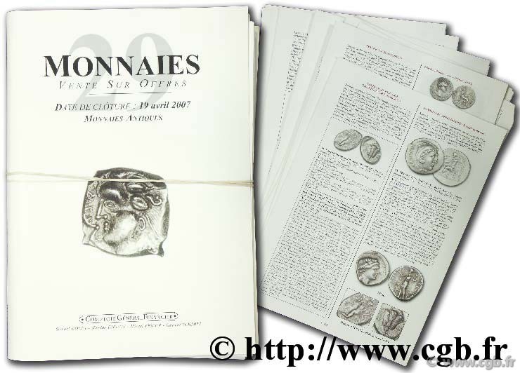 Monnaies 29, monnaies antiques  PRIEUR M., SCHMITT L.