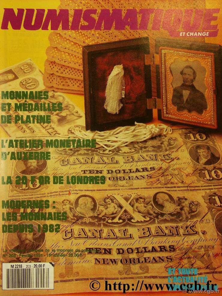 Numismatique et change n°203, février 1991 NUMISMATIQUE ET CHANGE