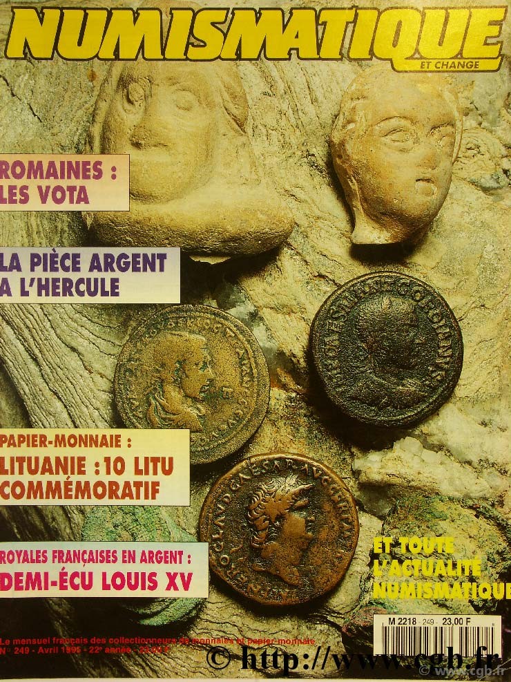 Numismatique et change n°249, avril 1995 NUMISMATIQUE ET CHANGE