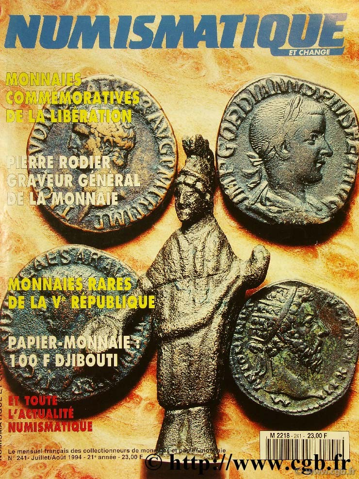 Numismatique et change n°241, juillet/aout 1994 NUMISMATIQUE ET CHANGE