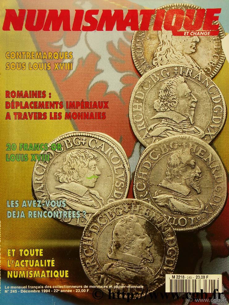 Numismatique et change n°245, décembre 1994 NUMISMATIQUE ET CHANGE