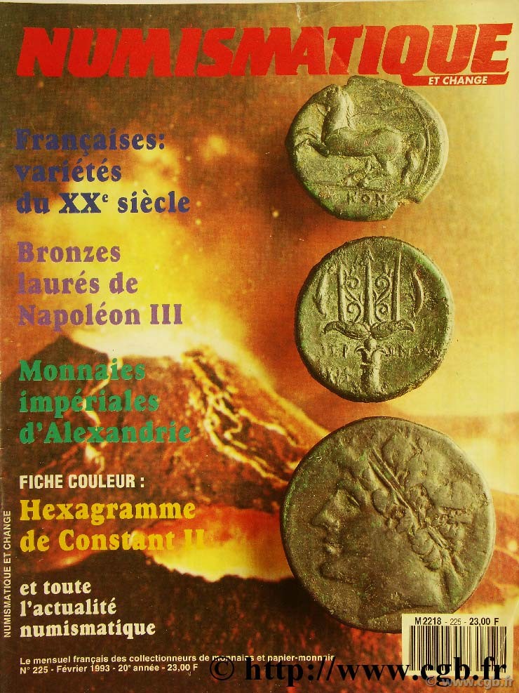 Numismatique et change n°225, février 1993 NUMISMATIQUE ET CHANGE