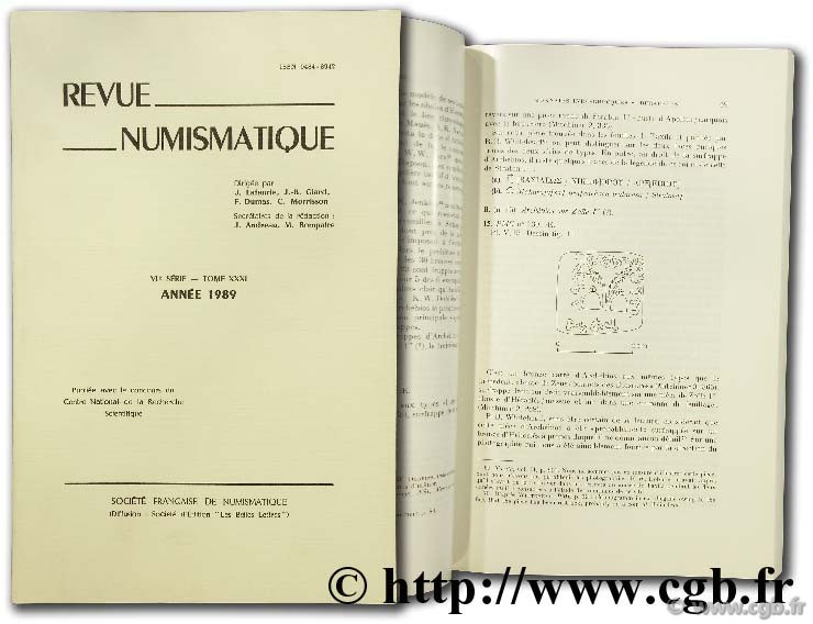 Revue Numismatique 1989, VIème série  