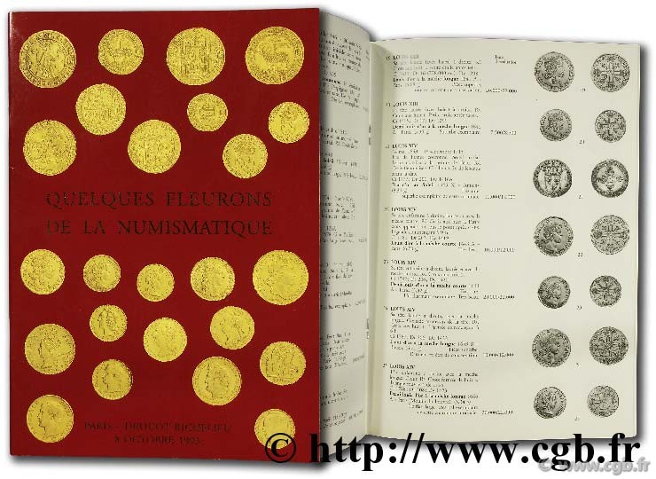 Quelques fleurons de la numismatique, vente aux enchères publiques du 8 octobre 1993 VINCHON J.