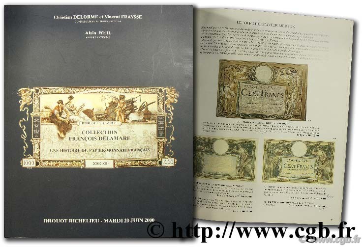 Collection françois Delamare, Une histoire du papier-monnaie français de Louis XIV à nos jours 