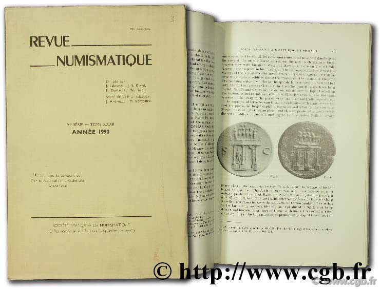 Revue numismatique 1990, VIème série  