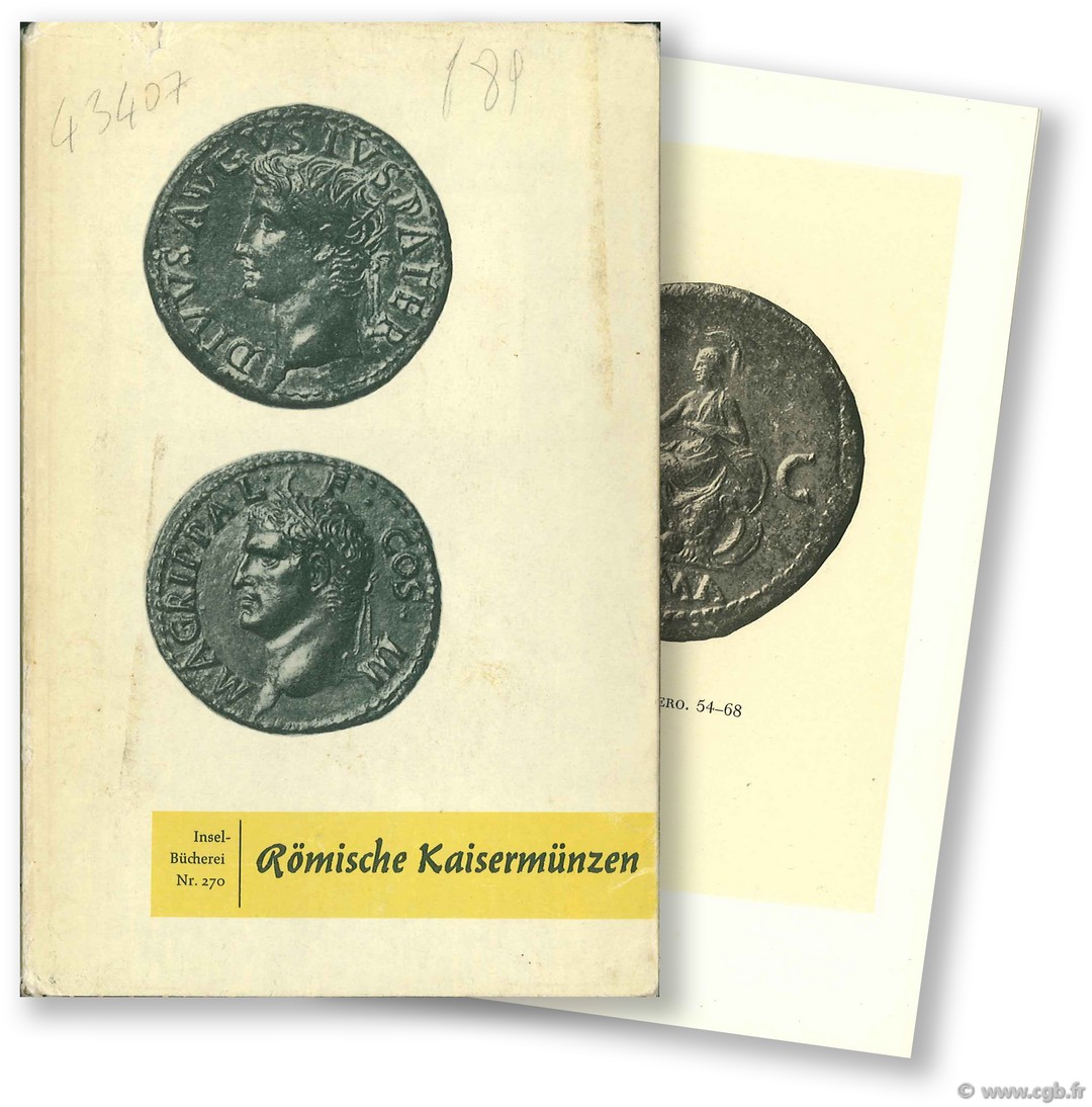 Römische Kaisermünzen Bildwahl und Geleitwort HIRMER M.