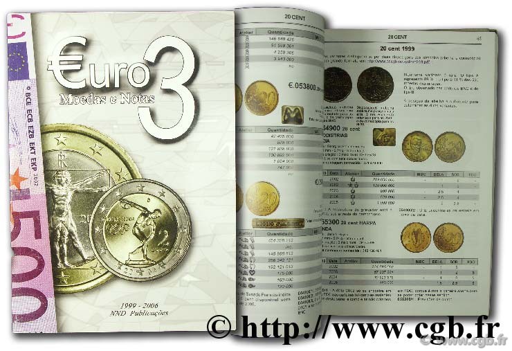Euro 3 : moedas e notas PRIEUR M., FOURNIER O.
