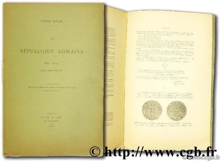 La République romaine de 1849  ROBERT A.