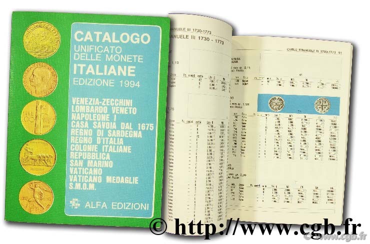 Catalogo unificato delle monete italiane 1994 