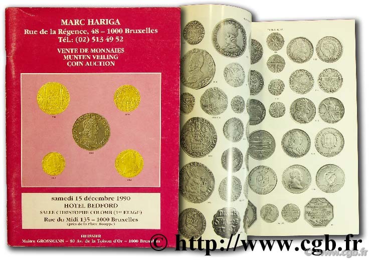 Vente de monnaies, 15 décembre 1990 HARIGA M.
