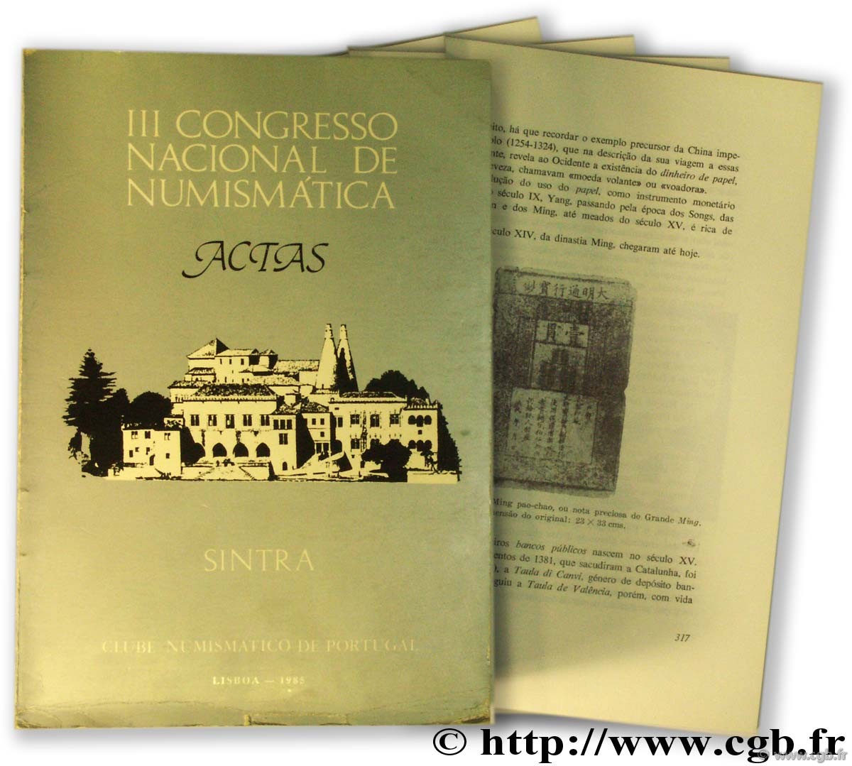 III Congress Nacional de Numismatica. Actas. Sintra 