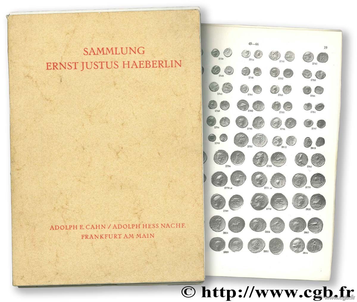 Sammlung Ernst Julius Haeberlin CAHN A., HESS A.