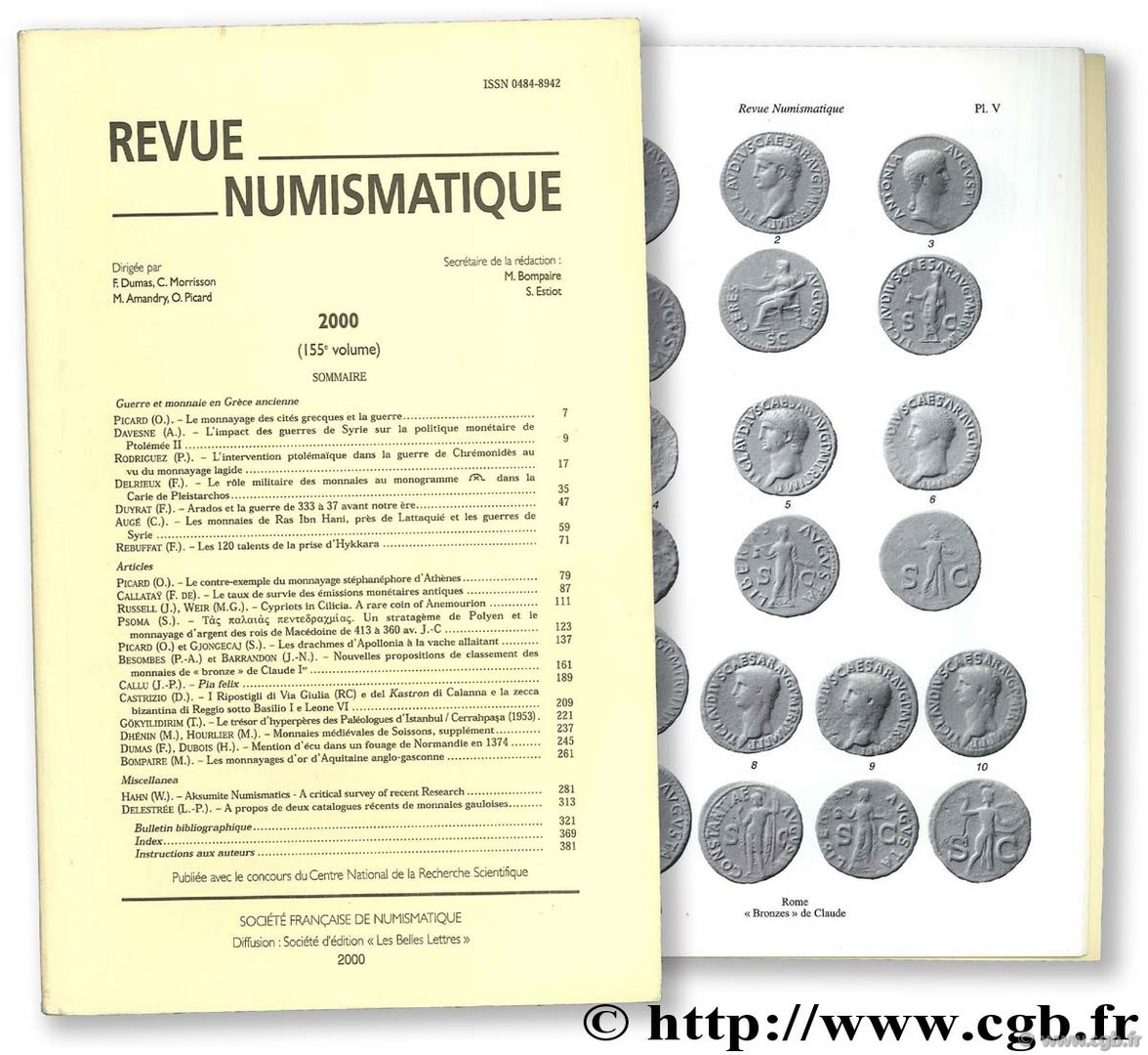 Revue Numismatique, 155ème volume Collectif