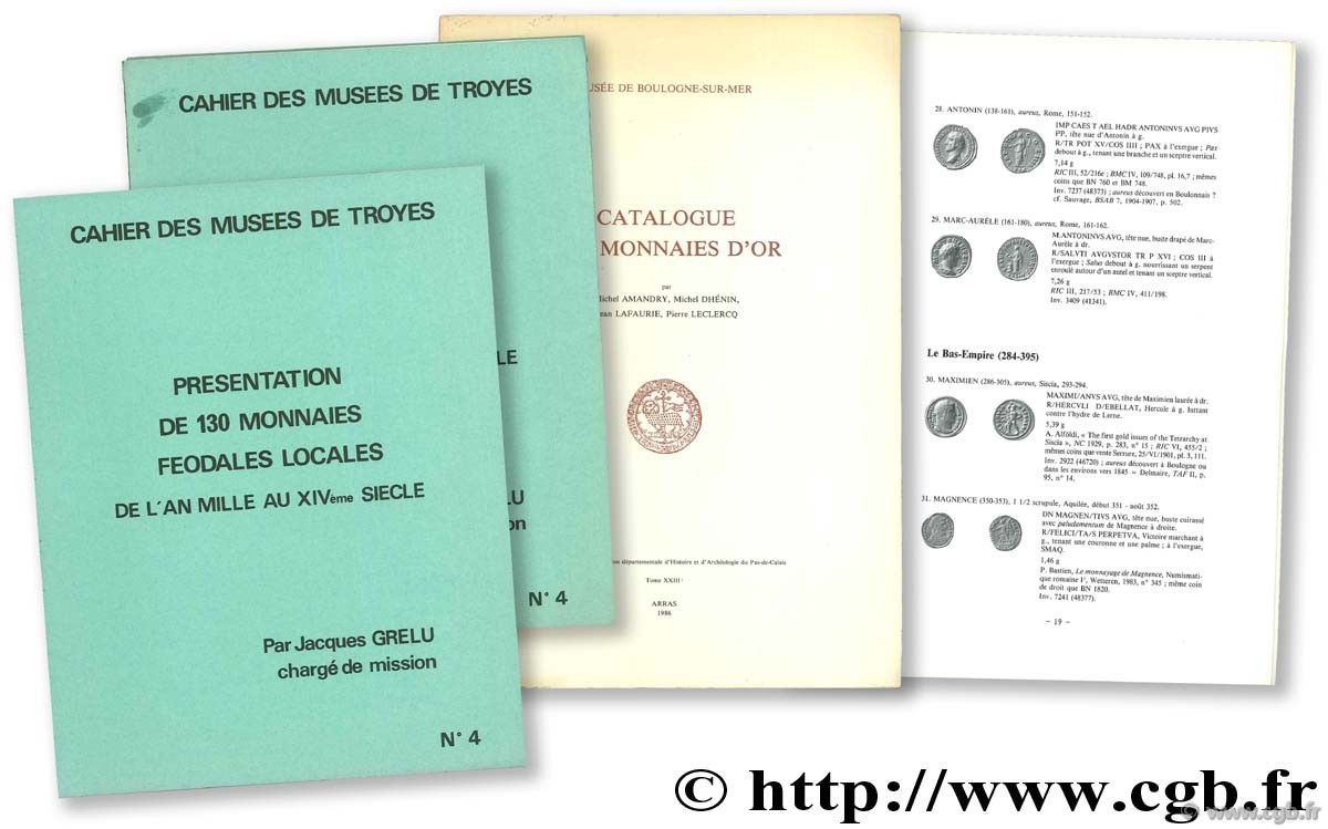 Catalogue des monnaies d or du Musée de Boulogne-sur-Mer 