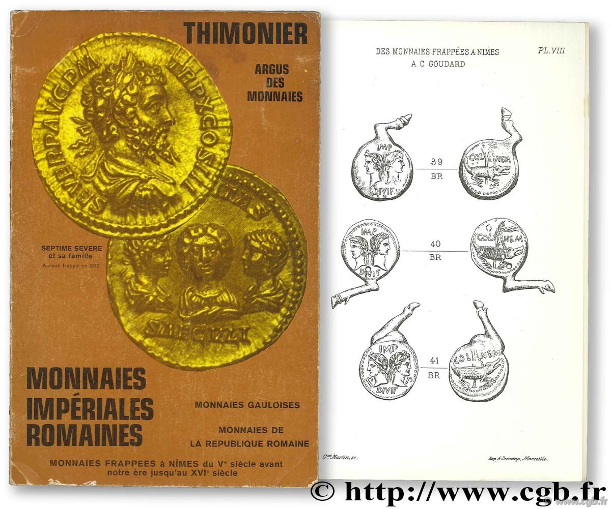 Argus Thimonnier - argus des monnaies - monnaies impériales romaines THIMONIER