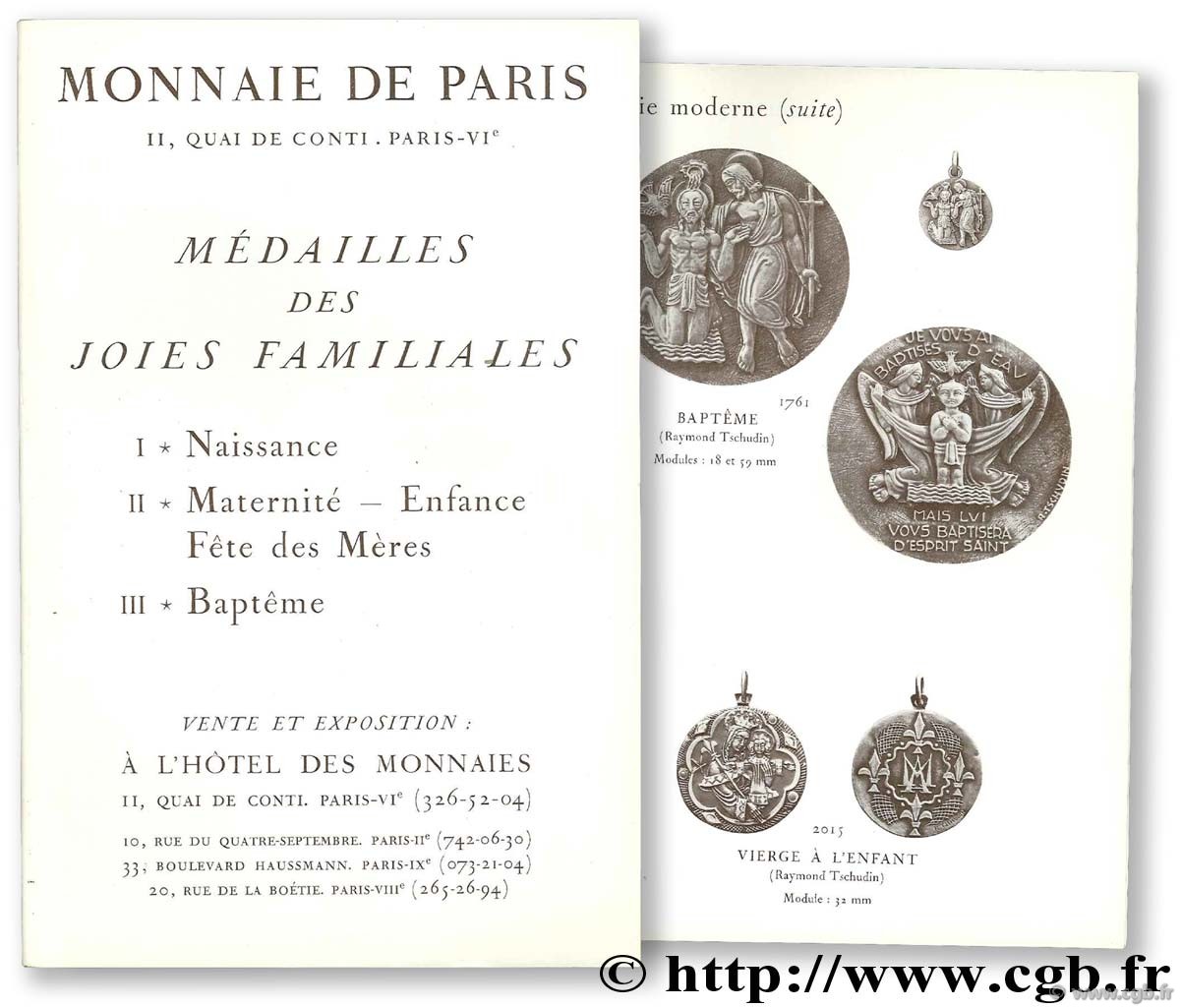 Médailles des joies familiales MONNAIE DE PARIS