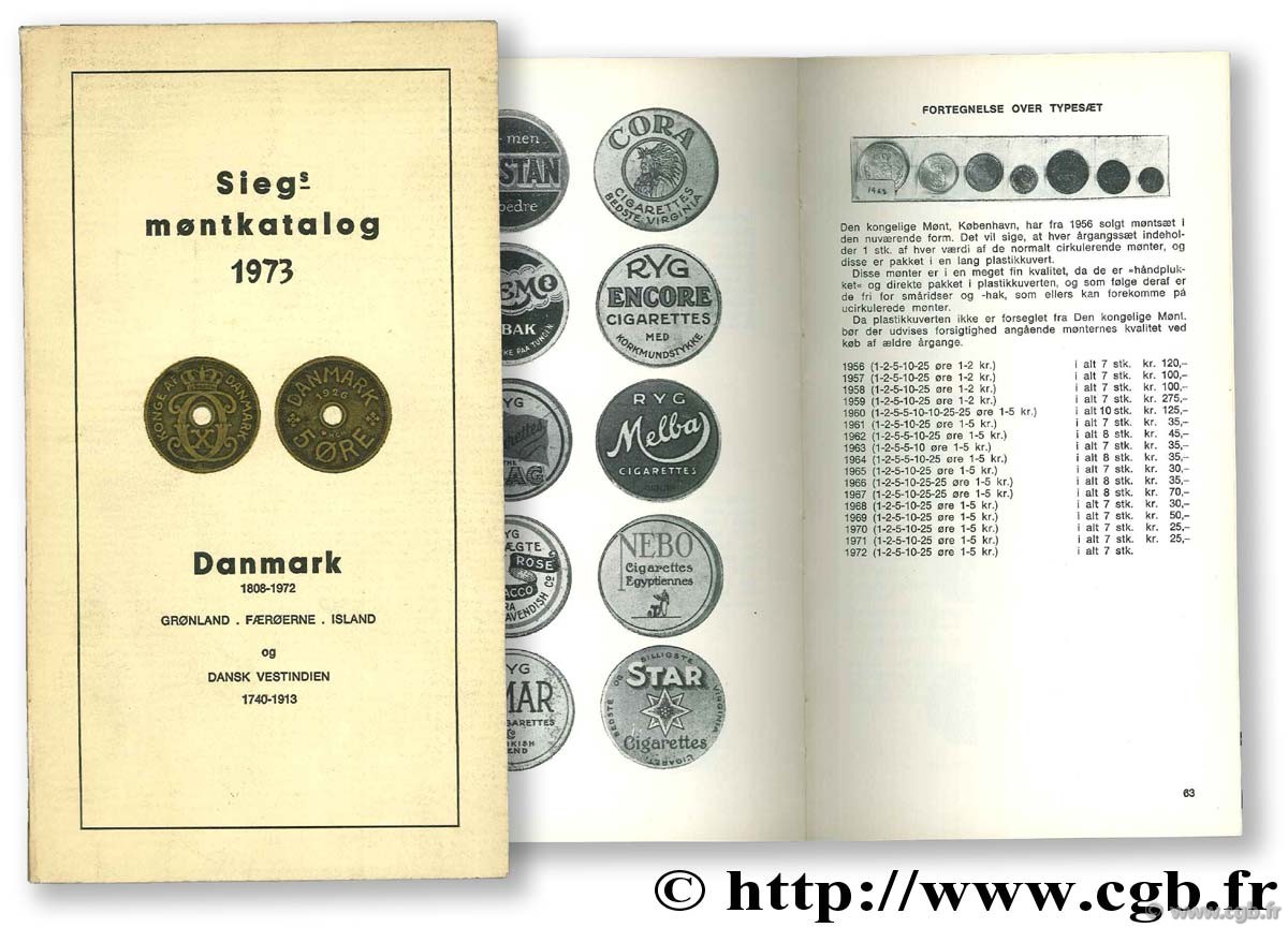 Siegs Montkatalog 1973 DANMARK SIEG F.