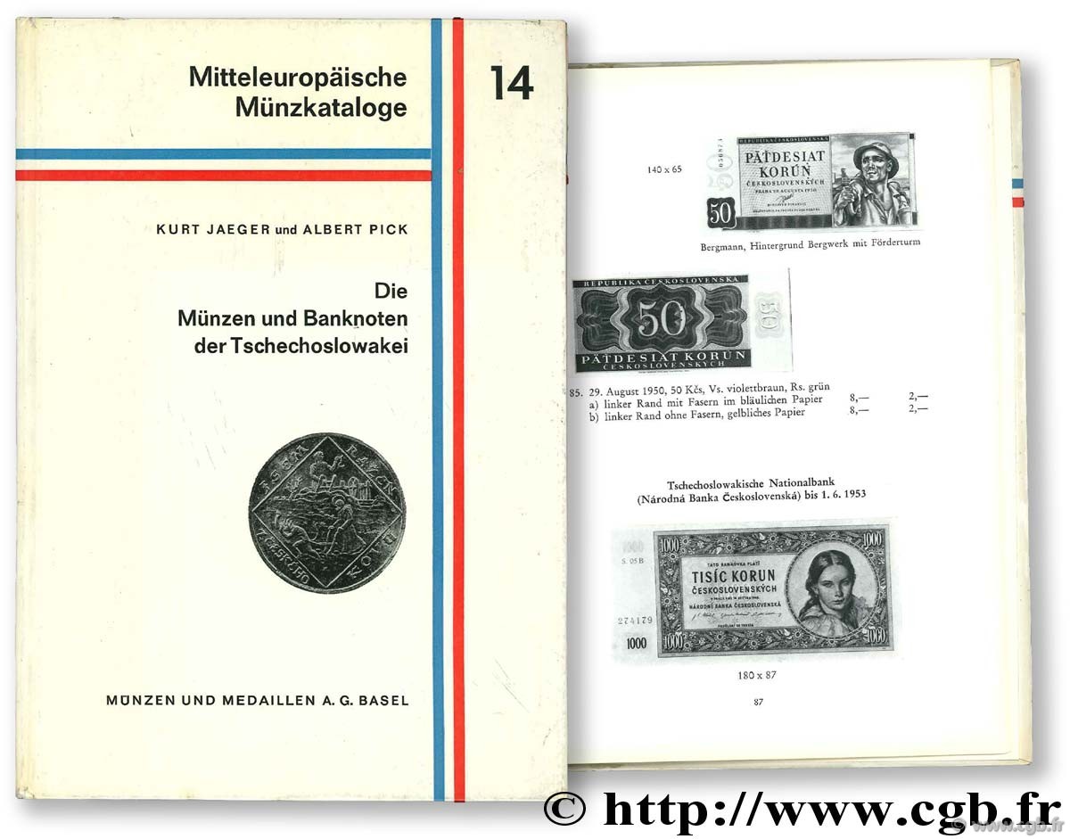 Die Munzen und Banknoten der Tschechoslowakei JAEGER K., PICK A.