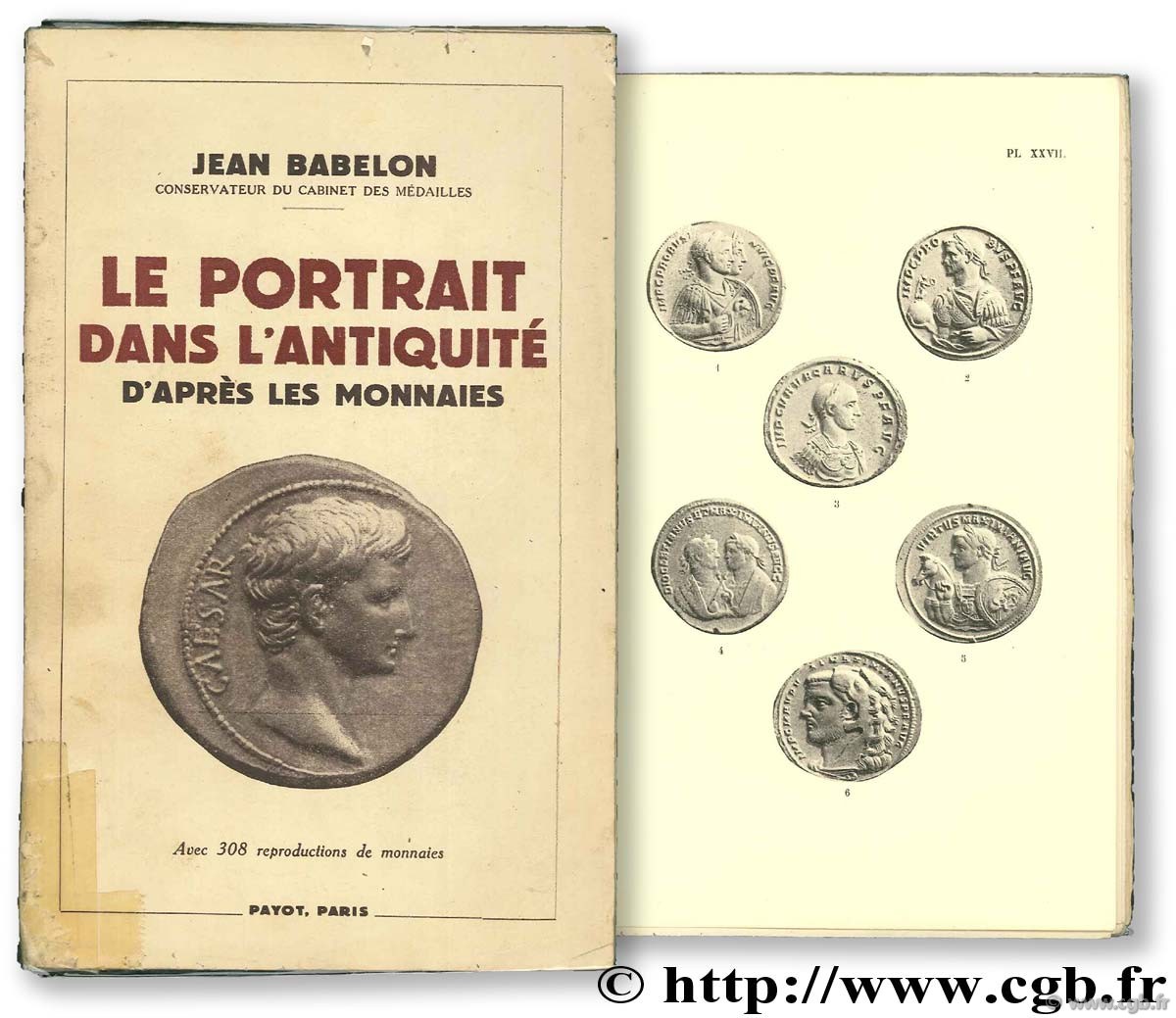 Le portrait dans l Antiquité d après les monnaies BABELON J.