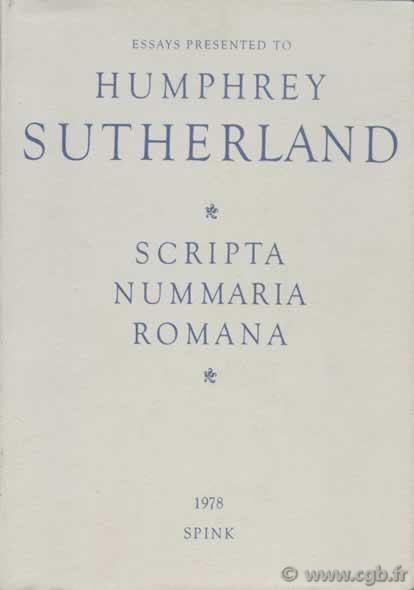 Scripta Nummaria Romana Collectif
