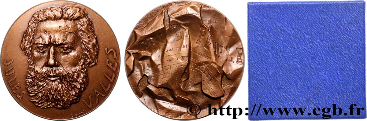 LITTÉRATURE : ÉCRIVAINS/ÉCRIVAINES - POÈTES Médaille, Jules Vallès SUP