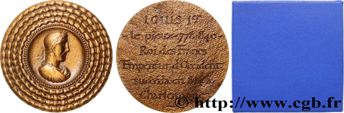 LOUIS THE PIOUS Médaille, Louis Ier roi des Francs AU