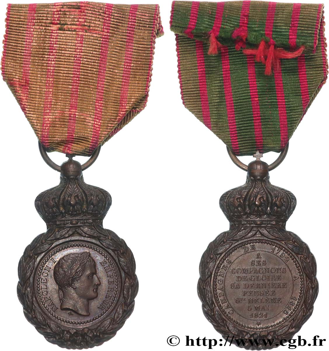 SECOND EMPIRE Médaille de Sainte-Hélène SUP/TTB+
