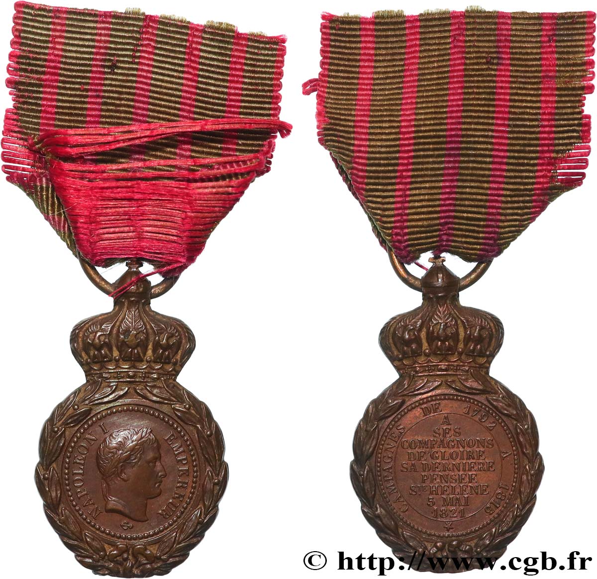 SECOND EMPIRE Médaille de Sainte-Hélène, miniature SUP