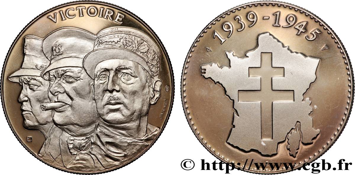 V REPUBLIC Médaille, Victoire 1944 AU