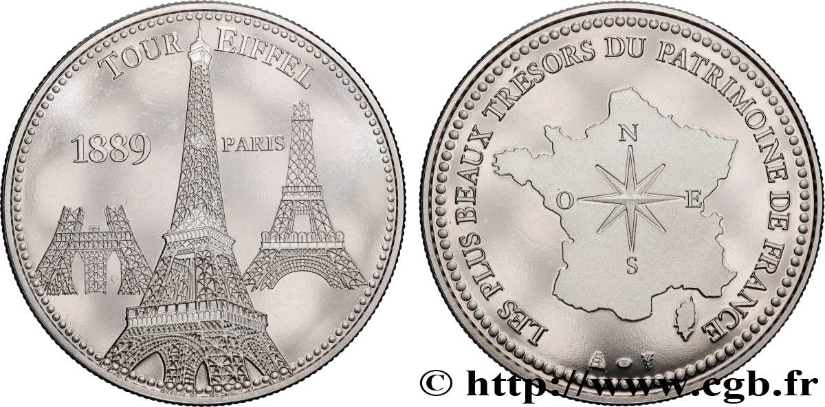 MONUMENTS ET HISTOIRE Médaille, Tour Eiffel SUP