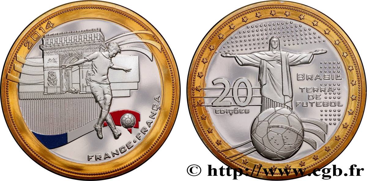 BRASILE Médaille, Coupe du monde de football, France MS