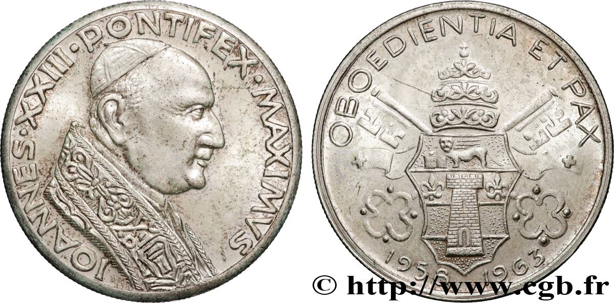 ITALIE - ÉTATS DE L ÉGLISE - JEAN XXIII (Angelo Guiseppe Roncalli) Médaille, Pape Jean XXIII XF