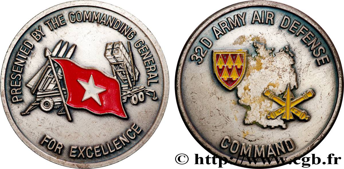 ÉTATS-UNIS D AMÉRIQUE Médaille, 32D commandement de défense aérienne XF