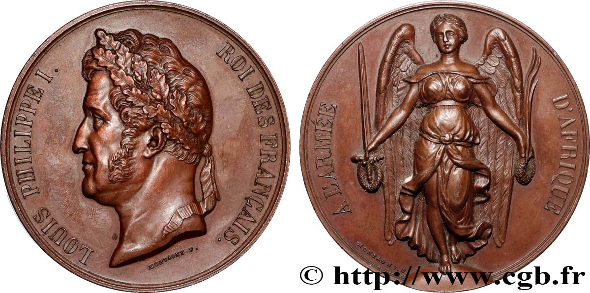 LOUIS-PHILIPPE Ier Médaille, A l’armée d’Afrique TTB+/SUP