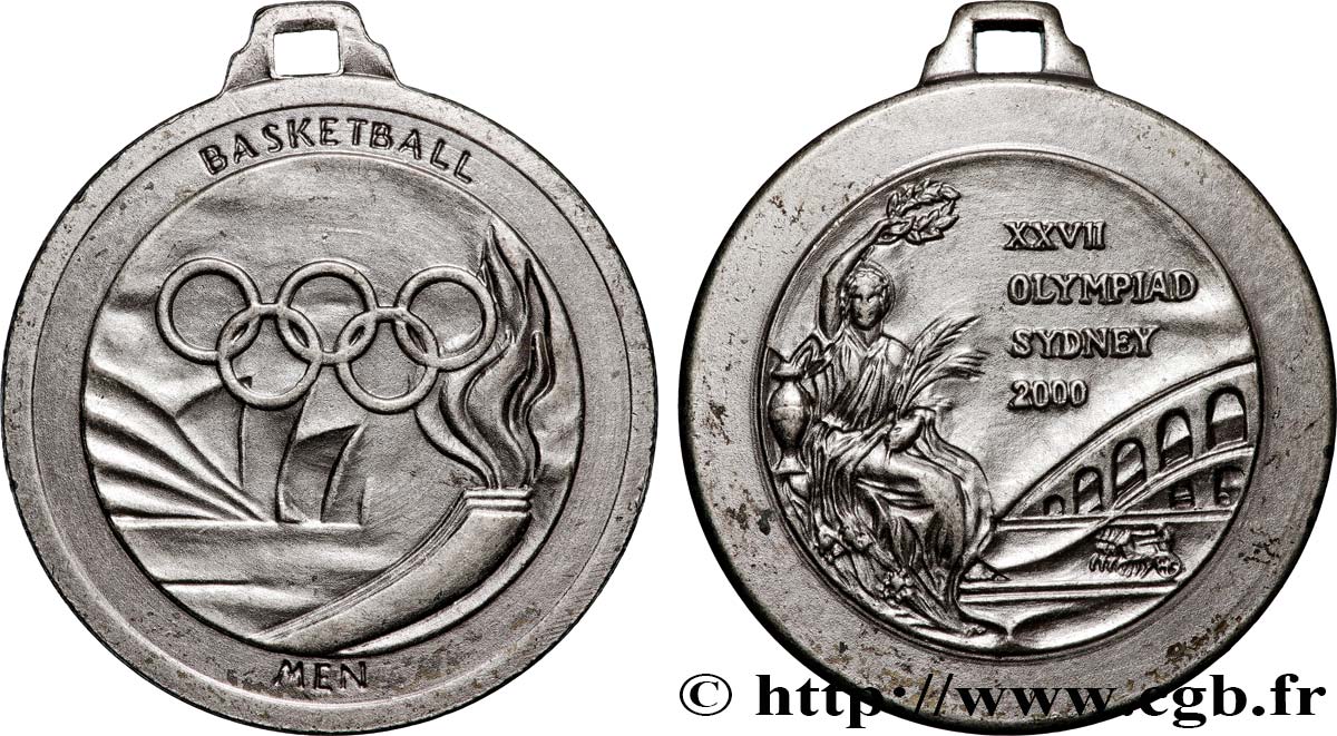 AUSTRALIA Médaille, Jeux olympiques 2000, Basket homme XF