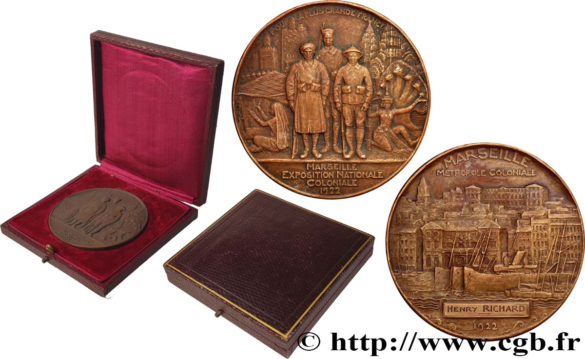 TROISIÈME RÉPUBLIQUE Médaille, Exposition nationale coloniale SUP/TTB+