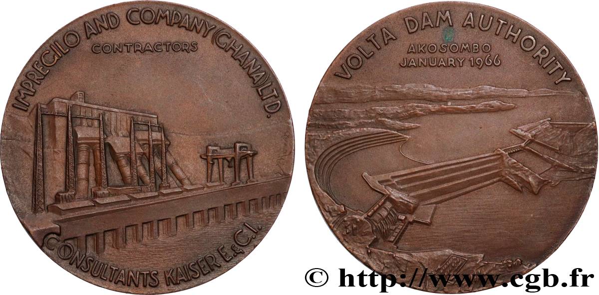 GHANA Médaille, Barrage d Akosombo SPL