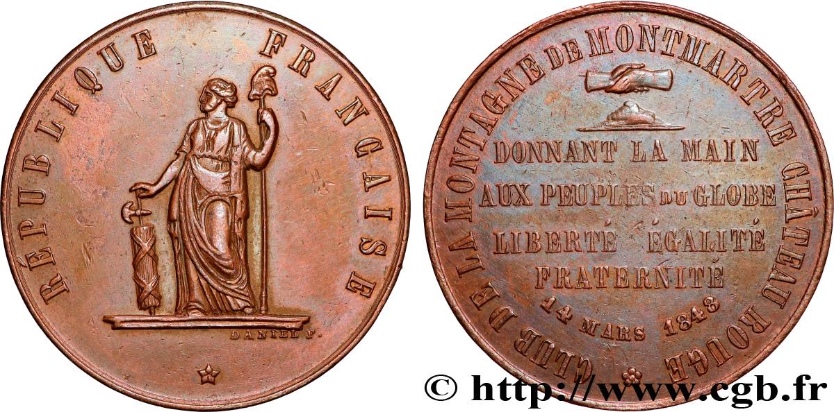 DEUXIÈME RÉPUBLIQUE Médaille, Club de la Montagne BB