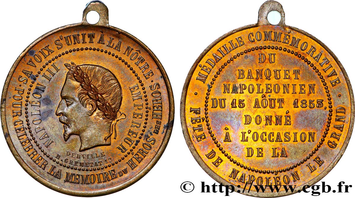 SECOND EMPIRE Médaille, Propagande impériale XF/AU