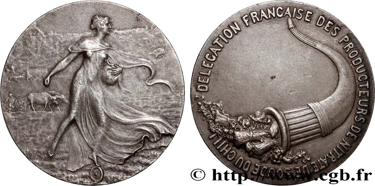 MINES ET FORGES Médaille, Délégation française des producteurs de nitrate de soude du Chili MBC+