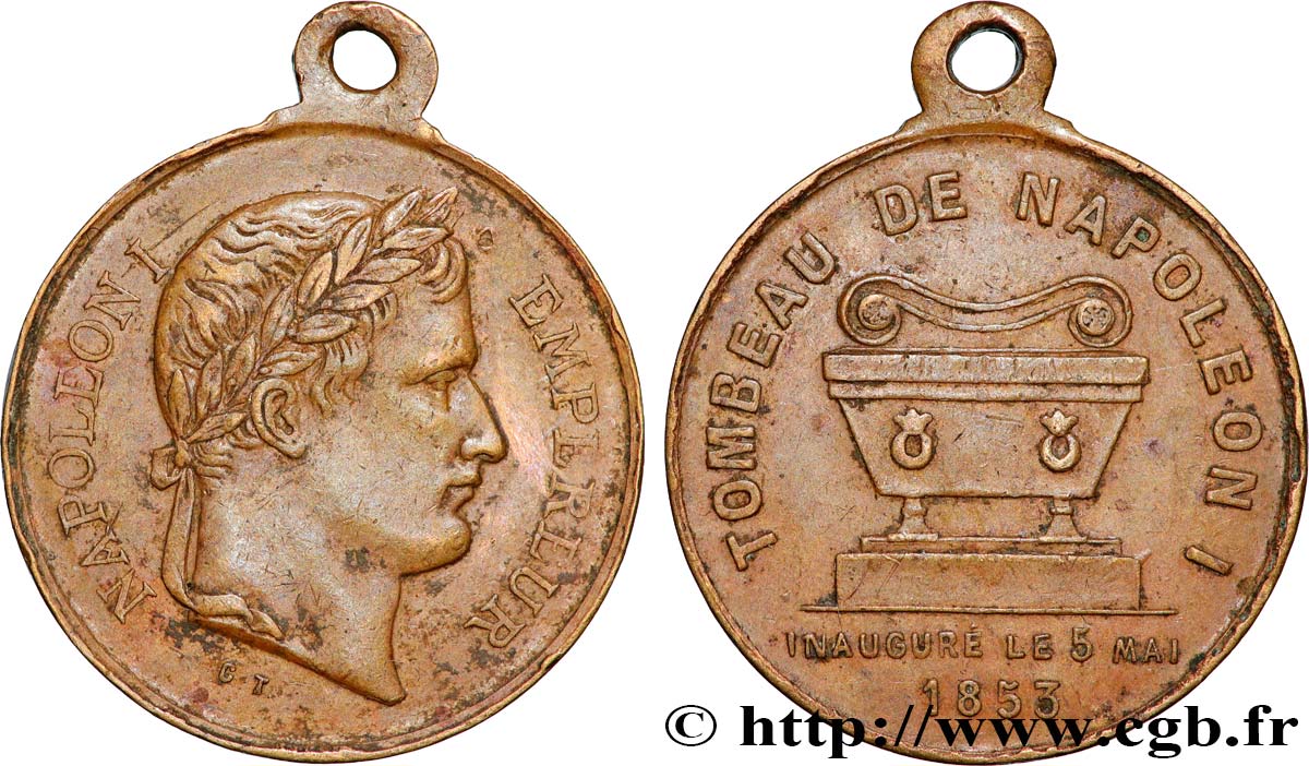 SECOND EMPIRE Médaille, Inauguration du tombeau de Napoléon Ier XF